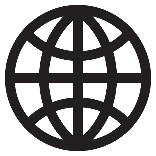 ícone de mundo - Redes Sociais